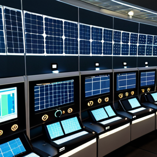 Home 14 **
A vibrant, interconnected smart grid system visualized with glowing lines representing energy flow. Wind turbines and solar panels are seamlessly integrated into the grid. A control center displays real-time data monitoring the entire system, with a focus on preventing an energy bottleneck. Modern homes with energy-efficient appliances are connected, showing reduced energy consumption. Emphasis on reliability and efficiency. Style: Futuristic, clean, and informative.
**