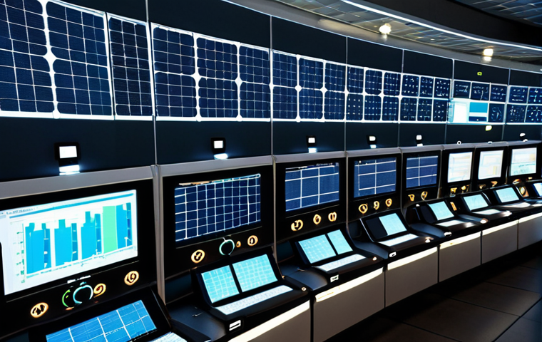 **
A vibrant, interconnected smart grid system visualized with glowing lines representing energy flow. Wind turbines and solar panels are seamlessly integrated into the grid. A control center displays real-time data monitoring the entire system, with a focus on preventing an energy bottleneck. Modern homes with energy-efficient appliances are connected, showing reduced energy consumption. Emphasis on reliability and efficiency. Style: Futuristic, clean, and informative.
**
