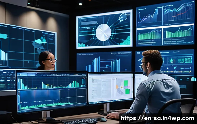 스마트 그리드 기술의 교육 및 훈련 필요성 - A modern smart grid control room bustling with diverse engineers and data scientists collaborating a...