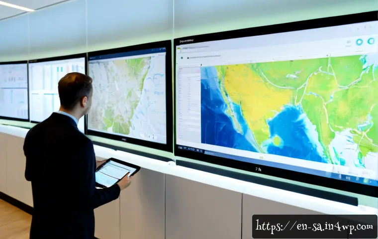 스마트 그리드 기술의 법적 규제 및 정책 - Photorealistic modern electric utility control room with a diverse team of energy policy professiona...